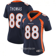 Demaryius Thomas Denver Broncos Womens Authentic Alternate Navy Blue Jersey Bestplayer